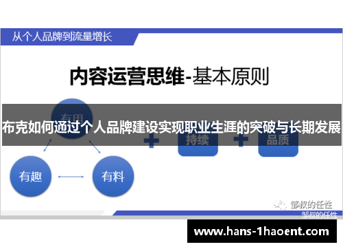 布克如何通过个人品牌建设实现职业生涯的突破与长期发展